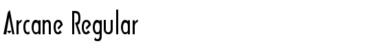 Arcane Regular - Download Thousands of Free Fonts at FontZone.net