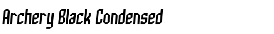 Archery Black Condensed - Download Thousands of Free Fonts at FontZone.net