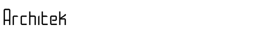 Architek - Download Thousands of Free Fonts at FontZone.net