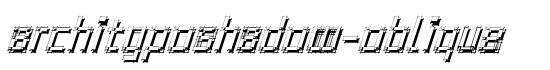 ArchitypoShadow-Oblique - Download Thousands of Free Fonts at FontZone.net