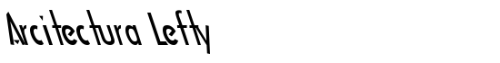 Arcitectura Lefty - Download Thousands of Free Fonts at FontZone.net