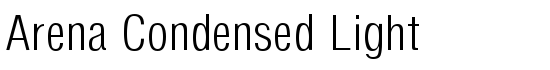 Arena Condensed Light - Download Thousands of Free Fonts at FontZone.net