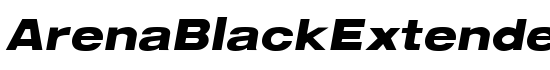 ArenaBlackExtended Italic - Download Thousands of Free Fonts at FontZone.net