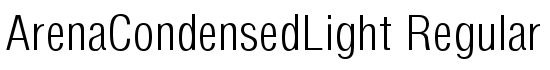 ArenaCondensedLight Regular - Download Thousands of Free Fonts at FontZone.net