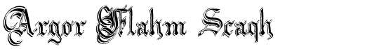 Argor Flahm Scaqh - Download Thousands of Free Fonts at FontZone.net