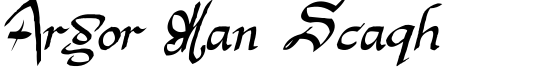 Argor Man Scaqh - Download Thousands of Free Fonts at FontZone.net