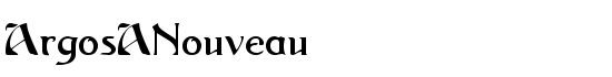 ArgosANouveau - Download Thousands of Free Fonts at FontZone.net