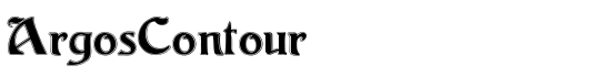 ArgosContour - Download Thousands of Free Fonts at FontZone.net