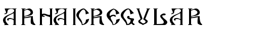 ArhaicRegular - Download Thousands of Free Fonts at FontZone.net