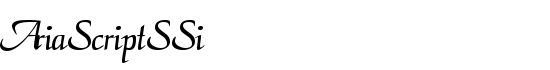 AriaScriptSSi - Download Thousands of Free Fonts at FontZone.net