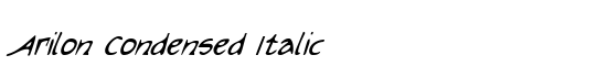 Arilon Condensed Italic - Download Thousands of Free Fonts at FontZone.net