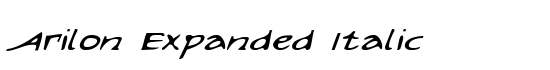 Arilon Expanded Italic - Download Thousands of Free Fonts at FontZone.net