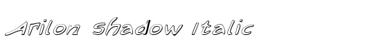 Arilon Shadow Italic - Download Thousands of Free Fonts at FontZone.net
