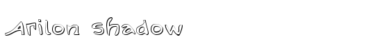 Arilon Shadow - Download Thousands of Free Fonts at FontZone.net