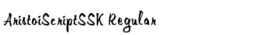 AristoiScriptSSK Regular - Download Thousands of Free Fonts at FontZone.net