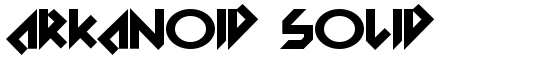 Arkanoid Solid - Download Thousands of Free Fonts at FontZone.net
