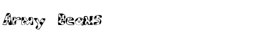 Army Beans - Download Thousands of Free Fonts at FontZone.net