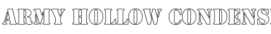 Army Hollow Condensed - Download Thousands of Free Fonts at FontZone.net