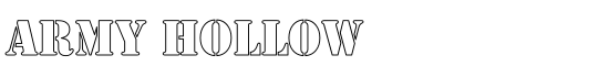 Army Hollow - Download Thousands of Free Fonts at FontZone.net