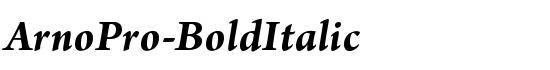 ArnoPro-BoldItalic - Download Thousands of Free Fonts at FontZone.net