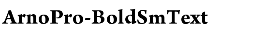 ArnoPro-BoldSmText - Download Thousands of Free Fonts at FontZone.net