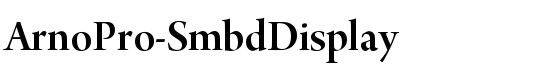 ArnoPro-SmbdDisplay - Download Thousands of Free Fonts at FontZone.net