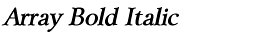 Array Bold Italic - Download Thousands of Free Fonts at FontZone.net