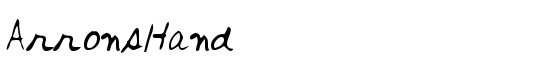 ArronsHand - Download Thousands of Free Fonts at FontZone.net