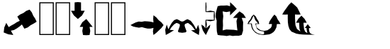 Arrows Mangle - Download Thousands of Free Fonts at FontZone.net