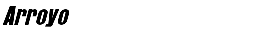 Arroyo - Download Thousands of Free Fonts at FontZone.net