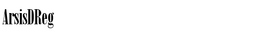 ArsisDReg - Download Thousands of Free Fonts at FontZone.net