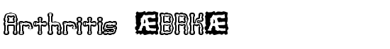 Arthritis (BRK) - Download Thousands of Free Fonts at FontZone.net