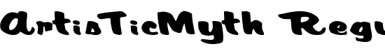 ArtisTicMyth Regular - Download Thousands of Free Fonts at FontZone.net