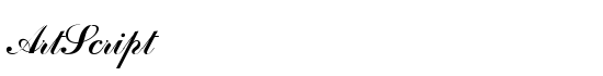 ArtScript - Download Thousands of Free Fonts at FontZone.net