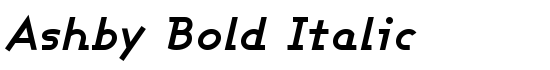 Ashby Bold Italic - Download Thousands of Free Fonts at FontZone.net