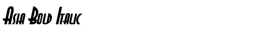Asia Bold Italic - Download Thousands of Free Fonts at FontZone.net