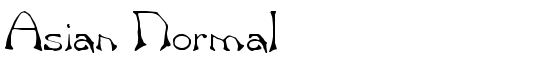 Asian Normal - Download Thousands of Free Fonts at FontZone.net