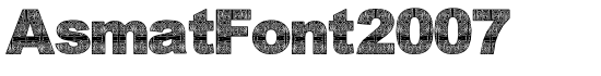 AsmatFont2007 - Download Thousands of Free Fonts at FontZone.net