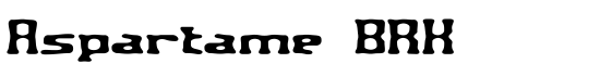 Aspartame BRK - Download Thousands of Free Fonts at FontZone.net