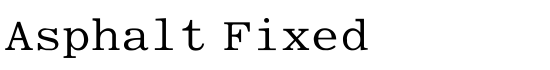 Asphalt Fixed - Download Thousands of Free Fonts at FontZone.net