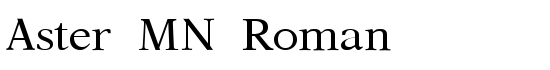 Aster MN Roman - Download Thousands of Free Fonts at FontZone.net