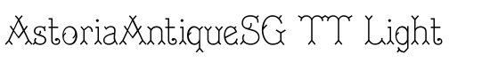 AstoriaAntiqueSG TT Light - Download Thousands of Free Fonts at FontZone.net
