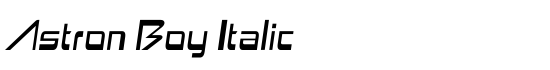 Astron Boy Italic - Download Thousands of Free Fonts at FontZone.net