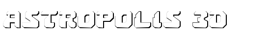 Astropolis 3D - Download Thousands of Free Fonts at FontZone.net
