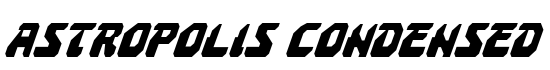 Astropolis Condensed Italic - Download Thousands of Free Fonts at FontZone.net