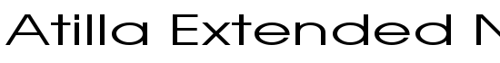 Atilla Extended Normal - Download Thousands of Free Fonts at FontZone.net