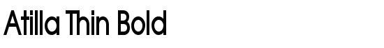 Atilla Thin Bold - Download Thousands of Free Fonts at FontZone.net