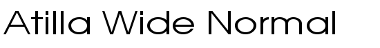 Atilla Wide Normal - Download Thousands of Free Fonts at FontZone.net