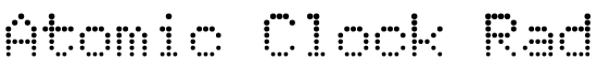 Atomic Clock Radio - Download Thousands of Free Fonts at FontZone.net