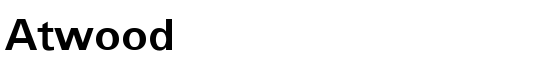 Atwood - Download Thousands of Free Fonts at FontZone.net